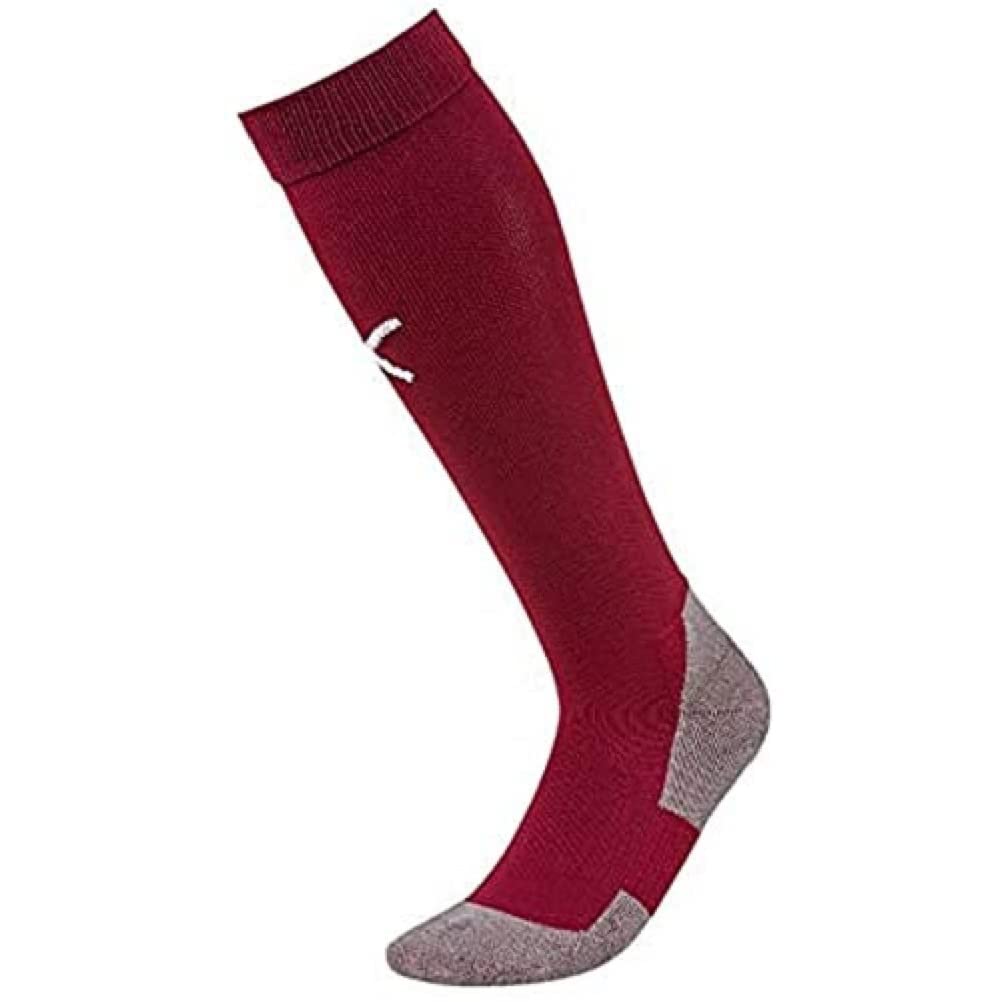 PUMA Men's Liga Core Football Socks, Cordovan/Puma White, 3 UK