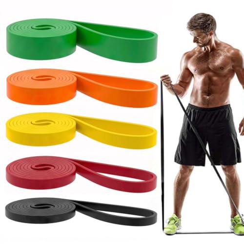 Image of Resistance Bands, Pull Up Assist Bands - Workout Bands, Eexercise Bands, Long Resistance Bands Set for Working Out, Fitness, Training, Physical Therapy for Men Women