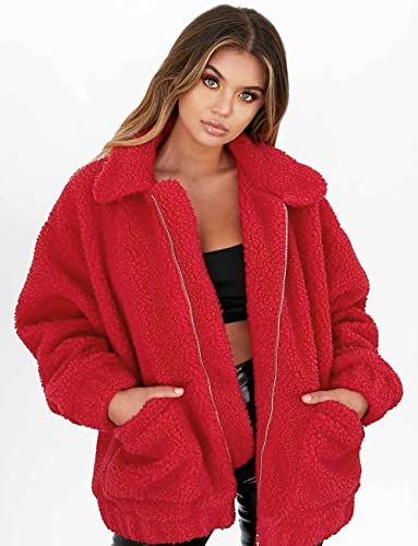image for PRETTYGARDEN Women's Fashion Winter Coats Sherpa Fleece Faux Fur Shear