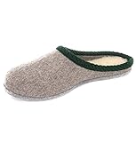  WEROR – Herren & Damen – Erzgebirgische Filzpantoffeln – Hausschuhe Filzschuhe Pantoffeln Filzhausschuhe - WEROR-103.1 (36 EU, Grau)