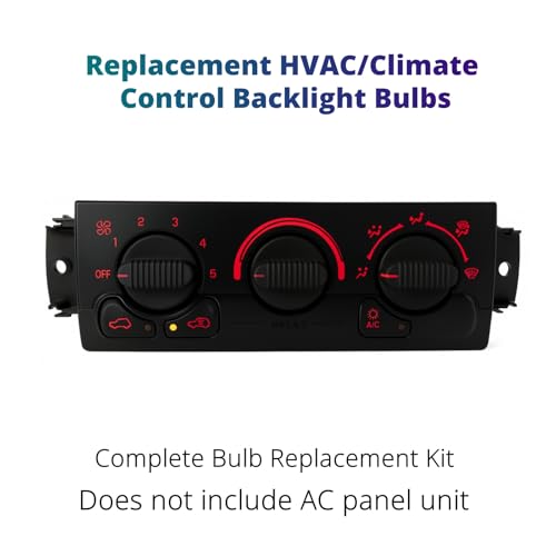 Kit de luces LED rojas para control clima AC Silverado 99-02 miniatura 2