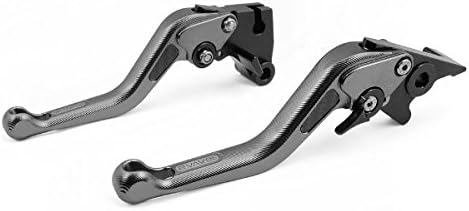 1 Pair Motorcycle Motor OEM Style CNC Aluminum 3D Short Style Clutch & Brake Levers Carbon Fiber Gray Fit For Honda CBR750 SUPER AERO(FH FJ) 1987- (F18/H626)