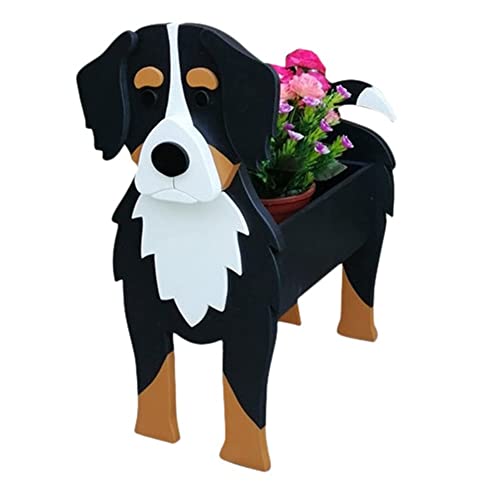 KXW Bern Boyero Hund Pflanzer Blumentöpfe, Pflanztopf Gartendekoration, Blumentopf Hund, Tierform Cartoon Pflanzengefäße, Garten, Hof, Inneneinrichtung Töpfe Cover