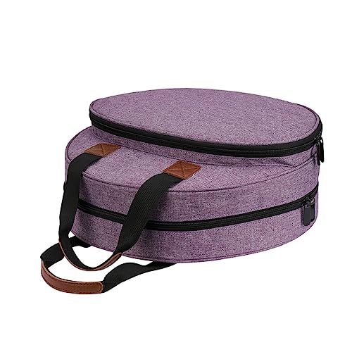 Sewroro Embroidery Tool Tote Embroidery Kit Storage Pouch Elastic Bands Zipper Pocket for Traveling