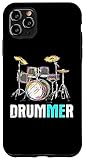 Photo Gallery custodia per iphone 11 pro max drummer - me - drum set - musicista - disegno illustrazione Photo Gallery custodia per iphone 11 pro max drummer - me - drum set - musicista - disegno illustrazione