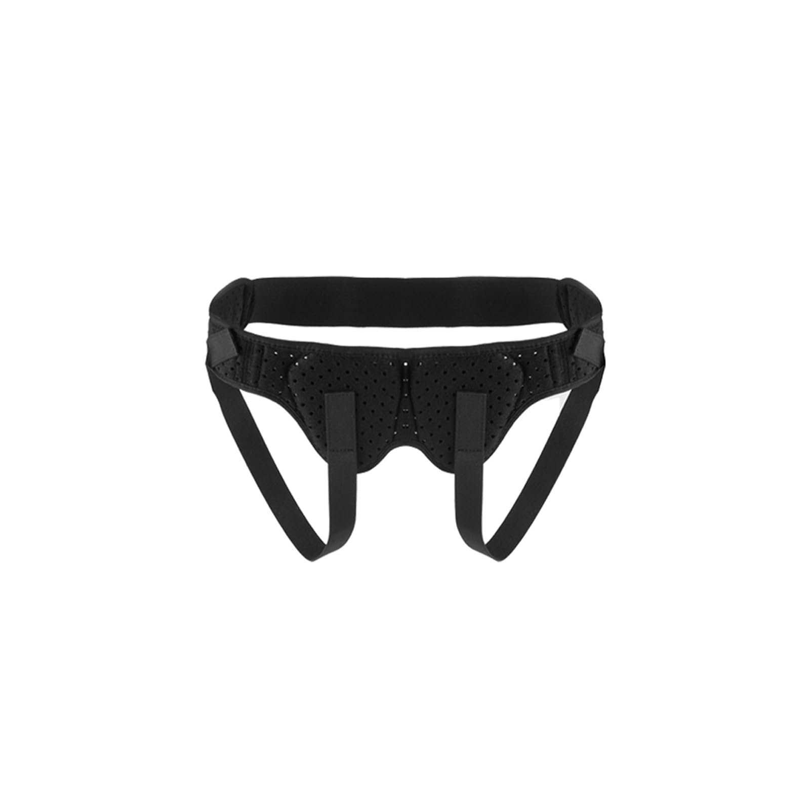 Ernia Inguinale Uomo, Cinto Erniario, Fascia Ernia Ombelicale, Cuscinetto Compressione Rimovibile Cinturino Inguinale Regolabile con Tessuto Traspirante Nido D'ape Per Alleviare Il Disagio ernia(Black
