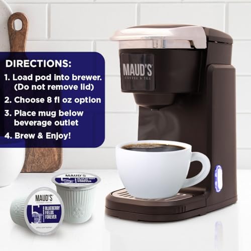 Image of Maud's Blueberry Flavored Medium Roast Coffee Pods 18ct