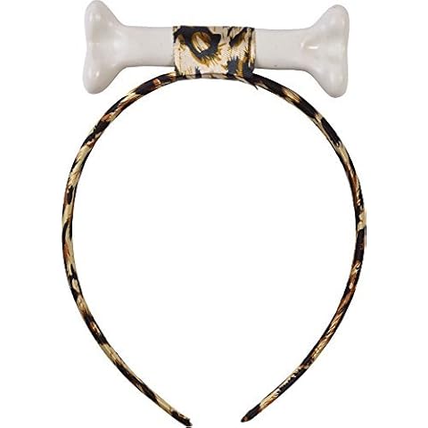 Adult Caveman & Cavewoman Stone Age Fancy Dress Party Costume Bone Headband Cover