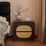 JixCJHj Mesita de Noche，Mesa Auxiliar，mesitas pequeña，con 2 Cajones，Madera ，Espacio de Almacenamiento,Montaje Sencillo,para Pasillo,Sala de Estar, Dormitorio(50cm/20in)