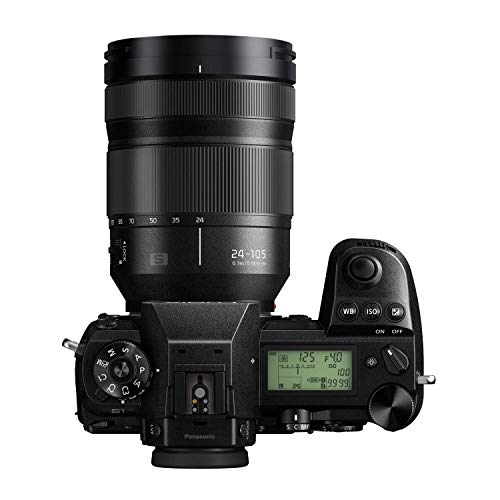 Image of Panasonic LUMIX S1 Full Frame Mirrorless Camera with 24.2MP MOS High Resolution Sensor, 24-105mm F4 L-Mount S Series Lens, 4K HDR Video and 3.2 inch LCD - DC-S1MK, Black, Full-Size