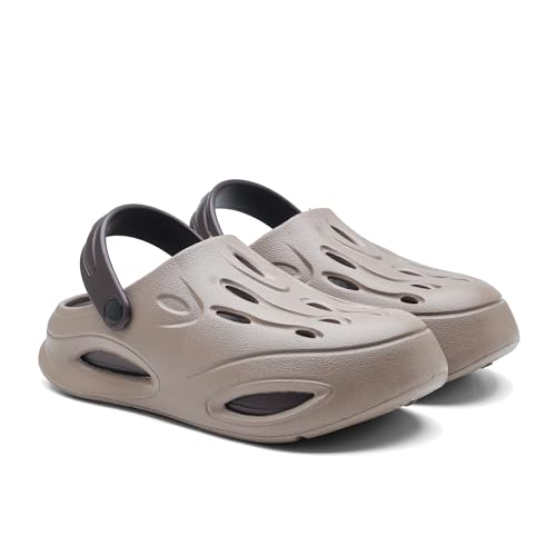 ASIAN AGC-22 Men s Clogs | Lightweight Casual Slip-On with Back Strap | Breathable, Durable & Stylish Clogs for Men(MOUSEBRN)-UK 10