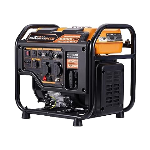 maXpeedingrods Generator inwerterowy 3200 W, benzynowy, 4-suwowy