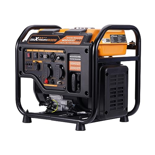 maXpeedingrods Generator inwerterowy 3200 W, benzynowy, 4-suwowy