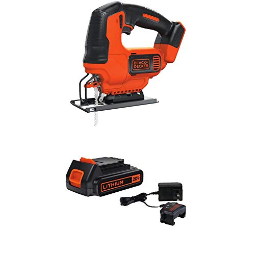 BLACK+DECKER 20V MAX Jig Saw with Lithium Battery & Charger