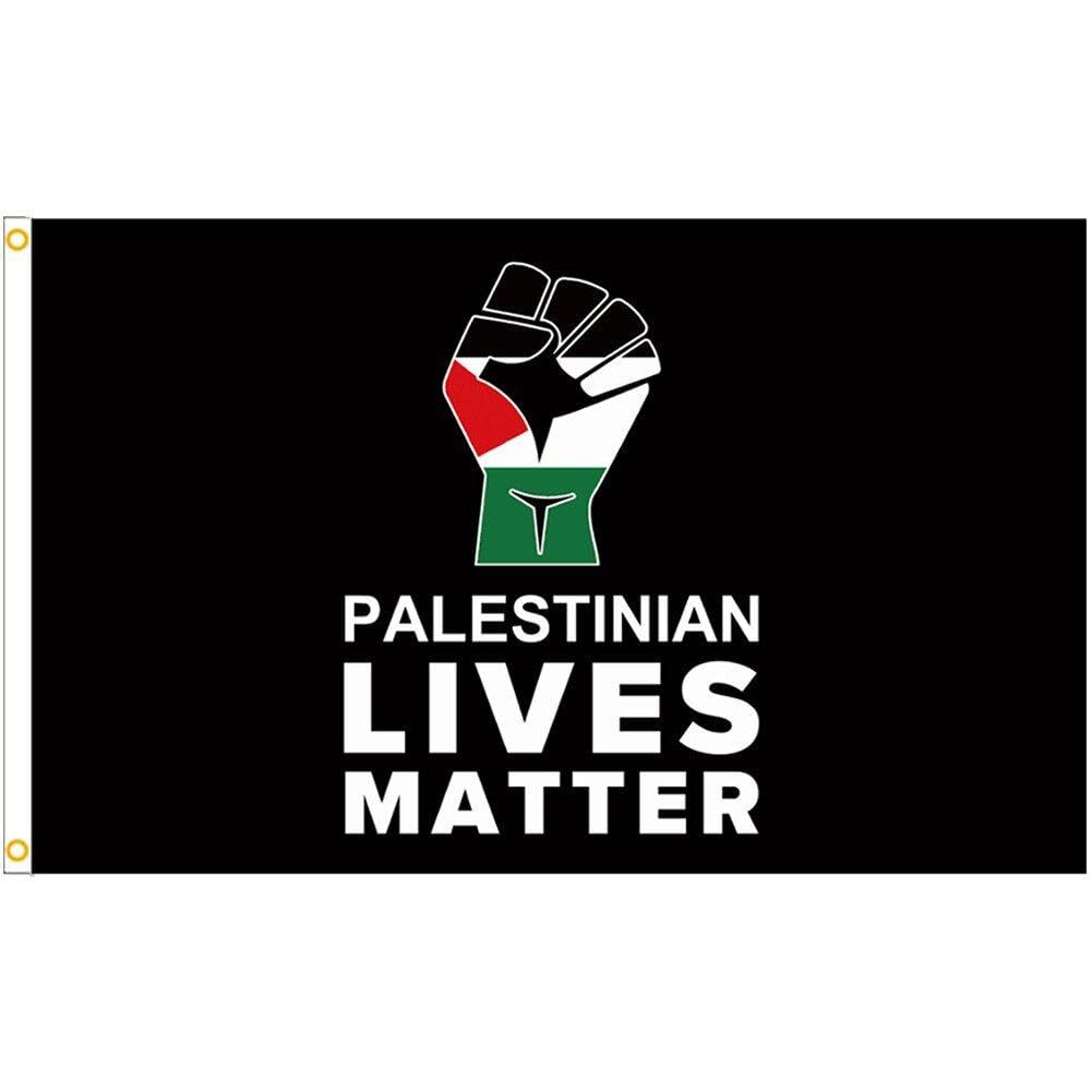 Luxylei Style 2 Palestinian Lives Matter Flag Polyester Free Palestine Flag Decoration All Weather Outdoor Garden Yard Palestine Flag