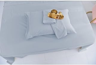 4 Piece Graceful Luxurious Rayon Bamboo Sheets King Size | Modern Super Classic Smooth Perfect For Everyday Use | Aesthetic Bedding Wrinkle Free Durable Subtle Style Silver Shade Warmth Comfy Cozy