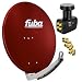 Produktbild Fuba DAA 780 R 74x84cm Satellitenschüssel Alu Rot LNB Quad SAT zum Direktanschluss von 4 Teilnehmern 8X F- Stecker