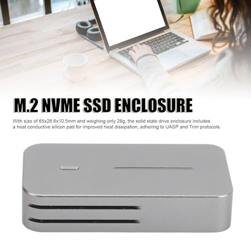 Caja externa para SSD M.2 NVMe USB 3.2 Gen2 10GB miniatura 2