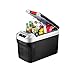 KAPOHU 25l Lodówka Lodówka samochodowa, Mini Lodówka Chłodnica elektryczna Cieplejsza do samochodów ciężarowych Home Travel Outdoor Travel, 12/24 V DC 220 V AC, Black