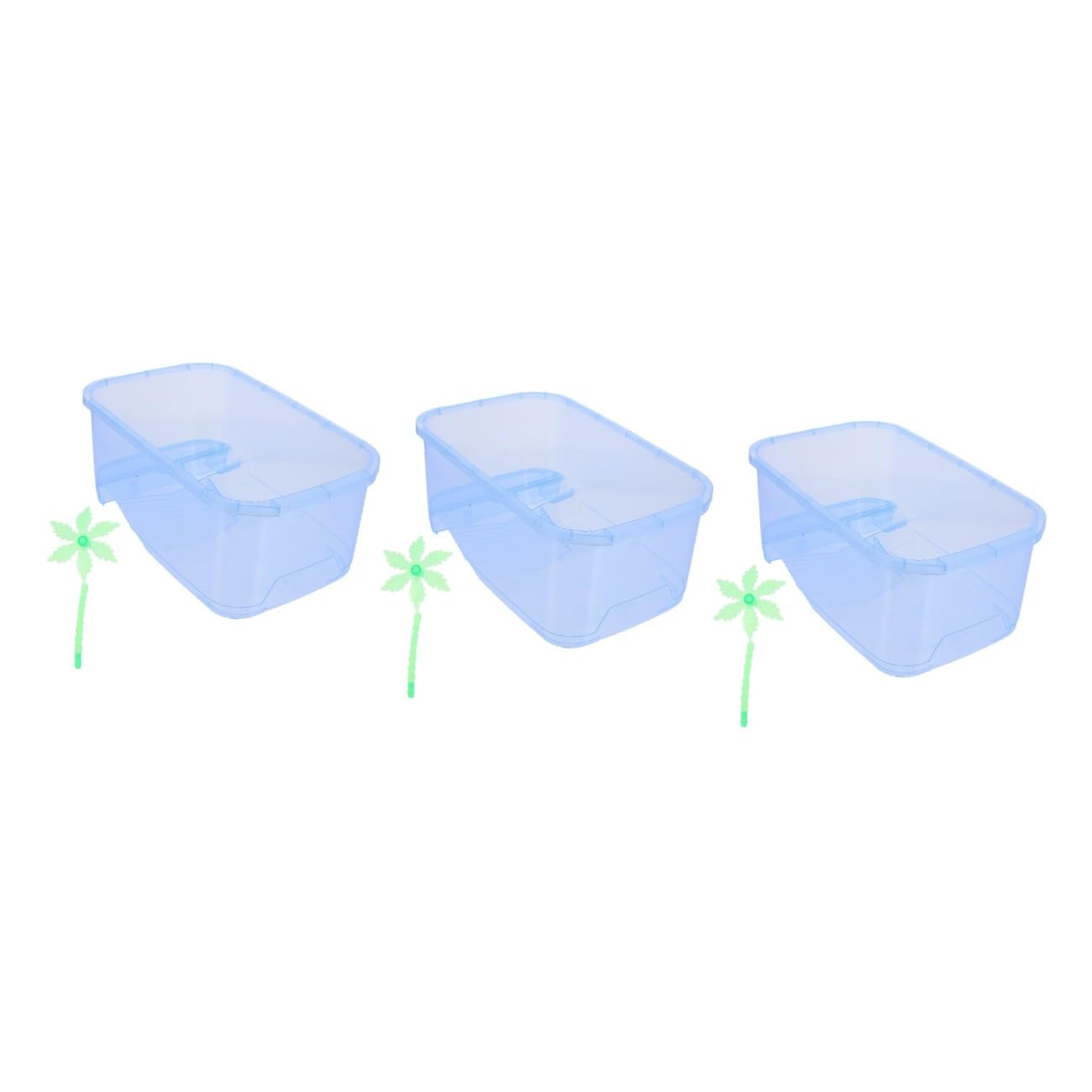 Sosoport 3sets Tank per Rettili e Tartarughe per Allevamento e Alimentazione Design e Facile per Domestici Small
