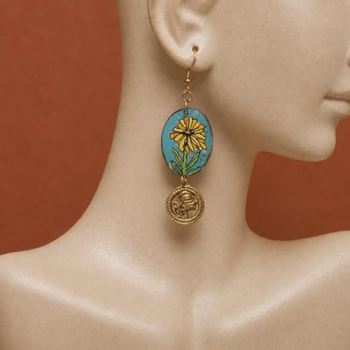 Image of Boho Ethnic Earrings Collection for Women - Colorful Tassel, Hoop, Stud, Drop, Chandelier & Huggie Styles Inspired by Festival Fashion