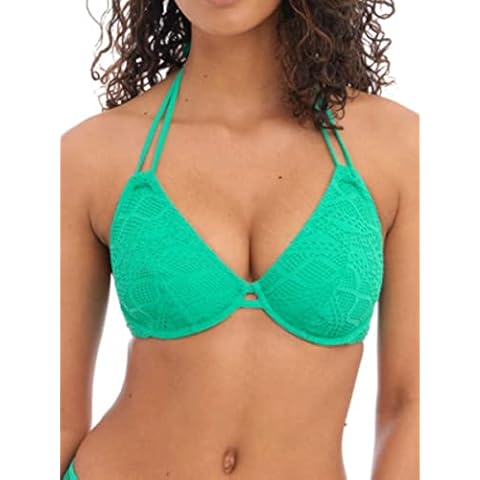 Freya Women's Crochet Halter Bikini Top Cover