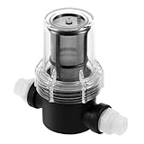 Purificateur d'eau domestique CALLARON Filtre à Eau pour Robinet avec Crépine en Acier Inoxydable 80 Mailles, Préfiltre Transparent en PC avec 2 Connecteurs, Garantissant la Qualité de L\'eau Potable Couleur Aléatoire