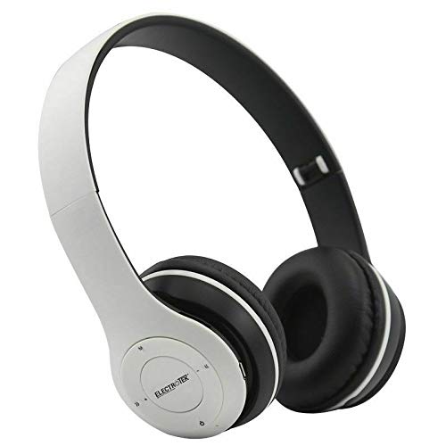 Cascos Bluetooth Auriculares Plegables Colores INALAMBRICO BATERÍA Recargable ET-BT15 (Blanco)