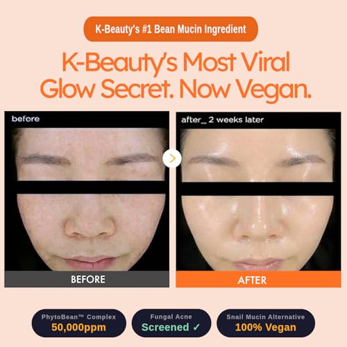 Bean Essence Serum – Snail Mucin Alternative for Glass Skin – Hydrating Glow Boost – Deeper Moisture Than Hyaluronic – Flawless Primer – Strengthens Skin Barrier – 1.01 fl.oz image 1