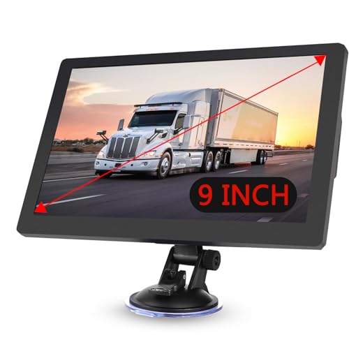9 Inch Sat Nav for Car Truck HGV – GPS Navigation with 2025 UK...