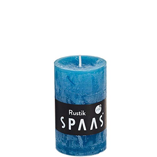 Spaas Turquesa 12 Velas rústicas sin Perfume 48/80 mm, ± 17...