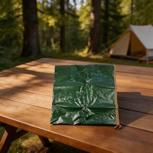 Bâche imperméable en polyéthylène 2,4x2,4 m avec coins renforcés - 3