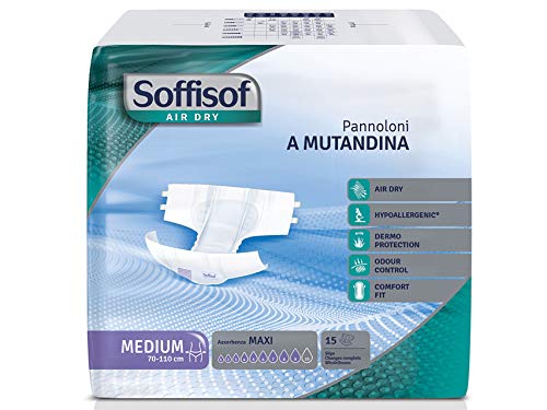 Silc Culotte soffisoft Air Dry, Incontinenza Forte Medio, 1