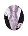 Hi-Tie Wedding Necktie Set Silver Pink Flower
