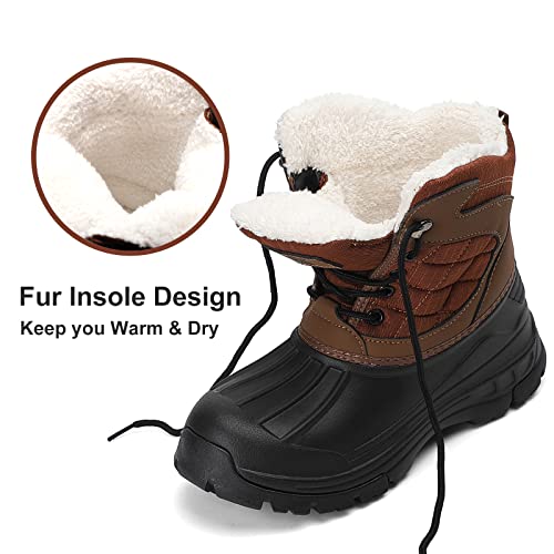 upsolo mens winter trekking snow boots