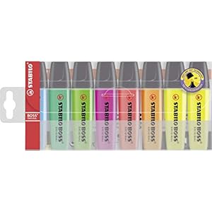 Stabilo Boss Original AZN70/8-3 Markeerstiften, 8 Stuks, In 8 Kleuren