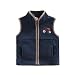 L&ieserram Baby Jungen Fleeceweste Ärmellose Jacke Navy Fleece Weste mit Traktor Stickerei Kleinkinder Kinder Outfit Kleidung Outdoor Oberteil Herbst Winter (Rot Traktor, 2-3 Jahre)