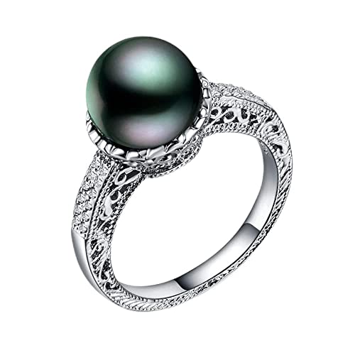 Bague perle argent 925 de prestige au design haute joaillerie