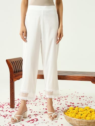 Image of FIORRA Women's Cotton Straight Kurta Pant With Dupatta