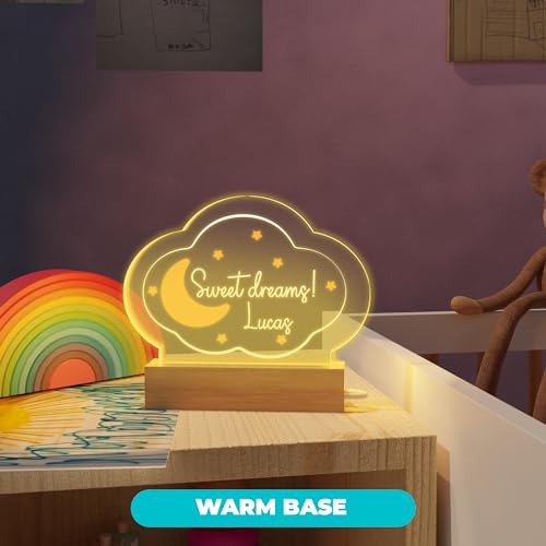 Lámpara de mesa acrílica con LED multicolor para niños miniatura 6