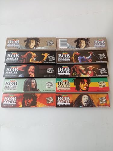 (10) Bob Marley King Rolling Paper 110mm Cigarette Smoking Paper - Image 5