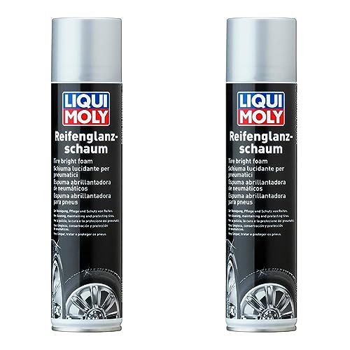 LIQUI MOLY Reifenglanzschaum | 400 ml | Autopflege | Lackpflege | Art.-Nr.: 1609 (Packung mit 2)