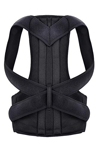 JDSHSO Back Posture Corrector Braces Adjustable Shoulder Lumbar Spine Support Belt Breathable Adult