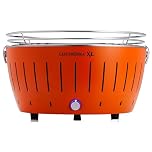 LotusGrill G-OR-435 - Barbacoa de carbón sin humo XL, color naranja