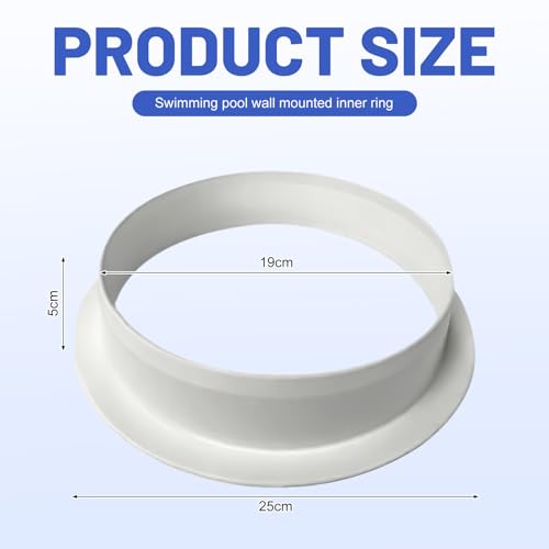 Miniatura 3 de Hekasvm Filter Bag Support Rings Compatible With Desjoyaux Swimming Pool, Pool Filter Sock Accessories, Strong Abs Plastic Support Rings Inner Exterior E I