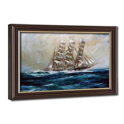 Cadre à suspendre ship Ross-shire Spurling - Toile murale anti-reflet pour petits espaces
