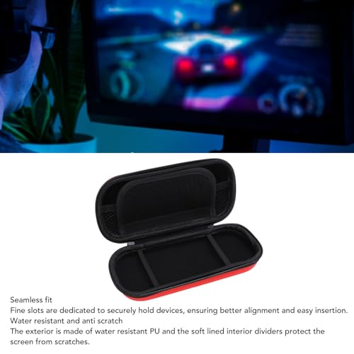 Image of Yunseity Hard Case for Red, Rugged, Hard Shell, Water , Two Way Zipper, Wrist Strap