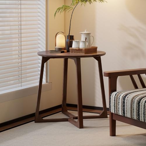 Table d'appoint de canapé stable et robuste en bois au design rétro élégant - 5