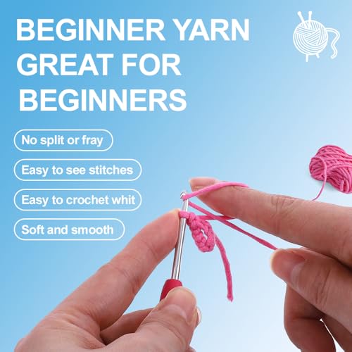 Image of Autglint Panda Crochet Kit for Beginners, Learn to Crochet Starter Kit with Pre-Started Yarn & Easy-to-Follow Video Tutorials, DIY Amigurumi Animal Kit for Adults Kids Gift