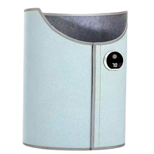 Foldable Under Desk Leg and Foot Warmer Portable Space Heater Wrap Around Personal Space Heater with Blanket with Auto Shut Off for All Ages Family(Blue)